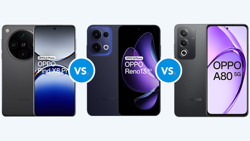 Vergelijk de OPPO Find X, Reno en A series