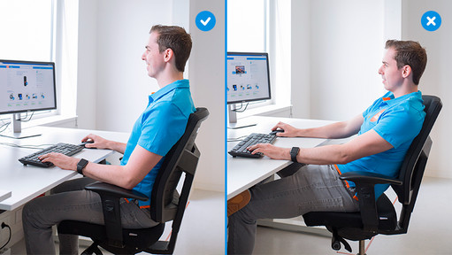 How can you work ergonomically?
