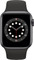 Apple Watch Series 6 40mm Space Gray Aluminium Zwarte Sportband