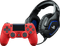 PS4 Controller Red + Gaming Headset