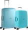 Spinner 55cm + 69cm Aqua Blue Suitcase Set