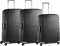 S'Cure Spinner 75cm + 69cm + 75cm Black Suitcases