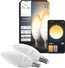 Philips Hue Kaarslamp White Ambiance E14 Duo Pack