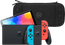 Nintendo Switch OLED Blue/Red + BlueBuilt Travel Case