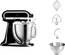 KitchenAid 5KSM185PSEOB Onyx Black