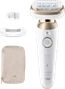 Braun Silk-épil 9 Flex 9-011 3D Weiß/Gold