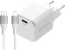 BlueBuilt Power Delivery Oplader 30W + Lightning Kabel 1,5m Nylon Wit