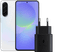 Samsung Galaxy A36 128GB Wit 5G + Samsung Oplader 25 Watt Zwart
