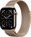 Apple Watch Series 11 Cellular 42mm Titanium  Goud Milanese Band