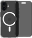 BlueBuilt Protective Cover met MagSafe iPhone 16 Transparant + Privacy Screenprotector