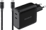 BlueBuilt 100W GaN Oplader met 2 Usb C Poorten Zwart + BlueBuilt Usb C Kabel 240W 2m Nylon