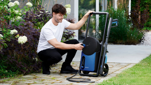 Complete high-pressure cleaner set