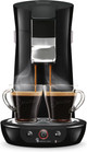 Philips Senseo Viva Café HD6563/60 Black + Milk Frother front