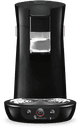 Philips Senseo Viva Café HD6563/60 Black + Milk Frother front