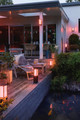 Philips Hue Impress sokkellamp White and Color Zwart laag product in gebruik