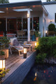 Philips Hue Impress sokkellamp White and Color Zwart laag product in gebruik