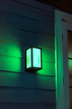 Philips Hue Impress muurlamp White and Color zwart smal product in gebruik