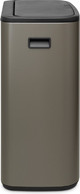 Brabantia Bo Touch Bin 2x 30L Platinum + Trash Bags (120 units) right side