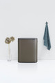Brabantia Bo Touch Bin 2x 30L Platinum + Trash Bags (120 units) product in use