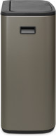 Brabantia Bo Touch Bin 60L Platinum + Trash Bags (120 Units) right side