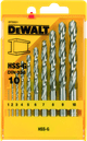 DeWalt 10-delige Metaalborenset HSS-G Main Image