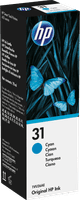 HP 31 Inktflesje Cyaan Main Image