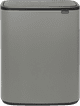 Brabantia Bo Touch Bin 60L Mineral Concrete Gray Main Image