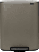 Brabantia Bo Pedal Bin 60L Platinum Main Image