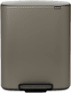Brabantia Bo Pedal Bin 2x 30L Platinum Main Image