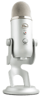 Blue Yeti Silver front