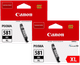 Canon CLI-581XL Cartridges Zwart Duo Pack Main Image