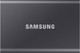 Samsung T7 Portable SSD 4TB Gray front