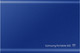 Samsung T7 Portable SSD 2TB Blauw achterkant