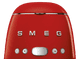 SMEG DCF02RDEU Rood detail