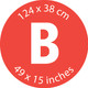 Brabantia Ironing Board Cover B, 124x38cm - Denim Black visual supplier