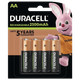 Duracell Recharge Ultra AA batteries 4 pieces Main Image