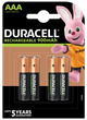 Duracell Recharge Ultra AAA batteries 4 pieces Main Image