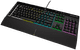 CORSAIR K55 Pro Gaming Keyboard AZERTY + BlueBuilt Gaming Mouse Pad XL left side