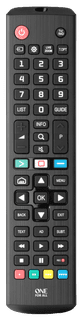 One for All URC4911 LG Remote Main Image