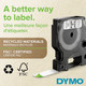 DYMO D1 12mm x 7m Zwart Wit Labels visual leverancier
