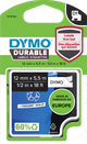 DYMO Duurzame D1 Tape 12 mm x 5,5 m Zwart Wit Label Main Image