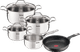 Tefal Intuition Pan Set 4-piece + Unlimited Frying Pan 28cm Main Image