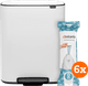 Brabantia Bo Pedal Bin 2x 30L White + Trash Bags (120 units) Main Image