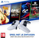 Sony PlayStation 5 DualSense Draadloze Controller Cosmic Red + BlueBuilt oplaadstation null
