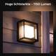 Philips Hue Econic Wall Lamp White and Color Black Modern null
