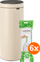 Brabantia Touch Bin 30 Liter Soft Beige + Vuilniszakken (120) Main Image