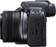 Canon EOS R10 + RF-S 18-45mm f/4.5-6.3 IS STM left side