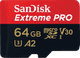 SanDisk microSDXC Extreme Pro 64GB 90MB/s front