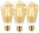 Wiz Smart Filament Light Edison 3-pack - Warm to Cool White Light - E27 Main Image