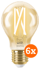 WiZ Smart Filament Light Standard Gold 6-pack - Warm to Cool White Light - E27 Main Image